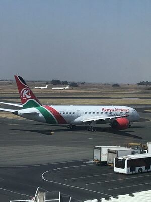 A picture Of The Kenya Airways