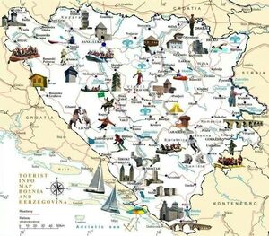 A Map of Bosnia and Herzegovina