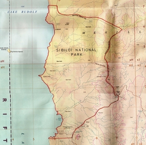 A Map Of Sibiloi National Park