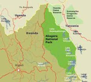 map of Akagera National Park
