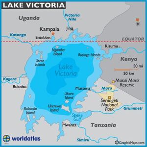 A map of Lake Viktoria