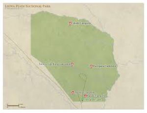map of Liuwa Plain National Park