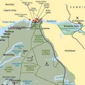 map of Chobe National Park