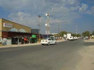 Ghanzi town in Botswana