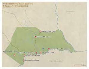  map of Mashatu Game Reserve