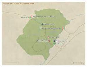 map of North Luangwa National Park